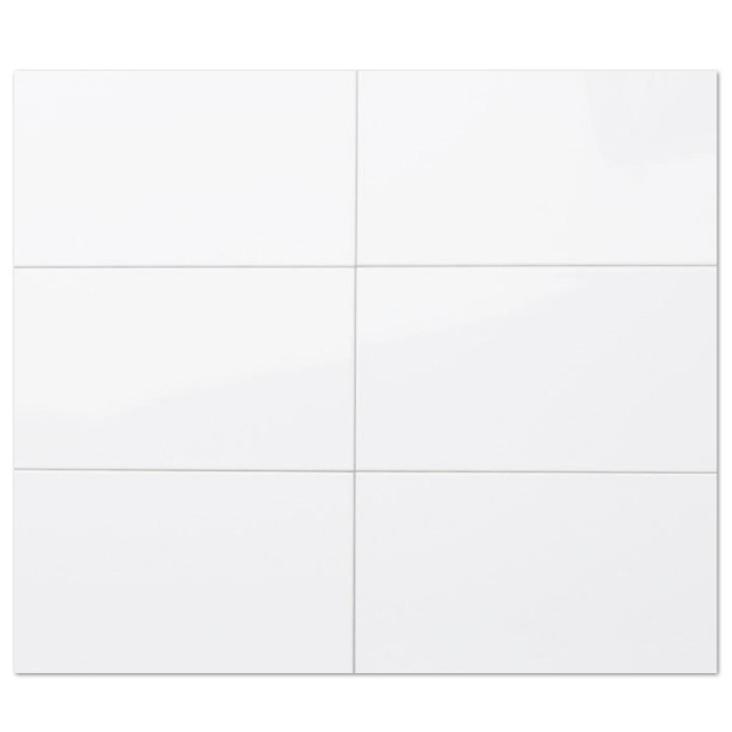 Kerabo Wandtegel Wit Mat 25x40cm
